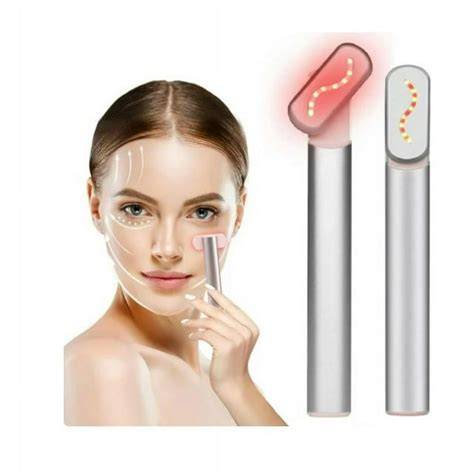 4 In 1 Facial Wand， Ems Face Massager， Led Red Light Therapy， Wand Facial Massage Tool Machine