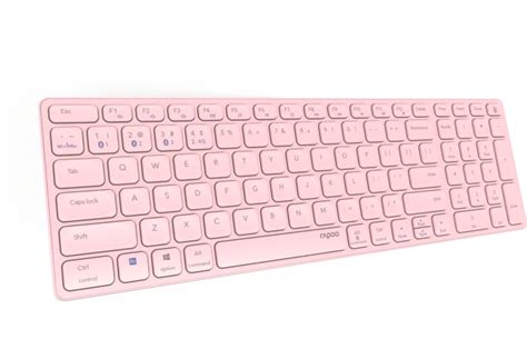 Rapoo E9700M Multi Mode Wireless Ultra Slim Keyboard Rosa Ab 52 06