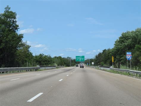 Massachusetts Interstate 95 Northbound Cross Country Roads