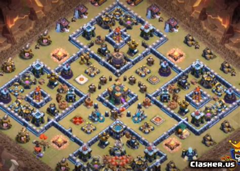 Town Hall 14 Th14 Wartrophy Base 67 With Link 3 2021 War Base