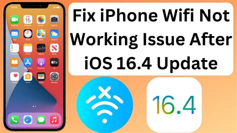 How To Fix Iphone Wi Fi Not Working Issue After Ios 16 4 Update Youtube