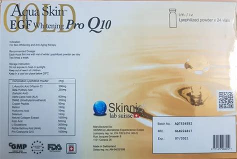 Aqua Skin Egf Whitening Pro Q Glutathione Skin Whitening Sessions