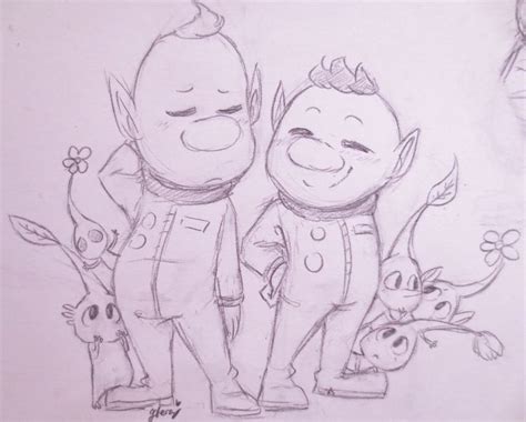 Pikmin - Olimar and Louie | by Hera Souflee | Kirby art, Cute art, Doodle art