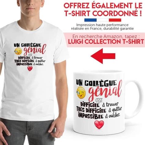 Mug Coll Gue G Nial Homme Tasse Message Humour Dr Le Amiti Id E