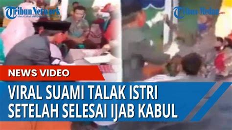 Viral Suami Talak Istri Selesai Ijab Kabul Keluarga Mempelai Wanita