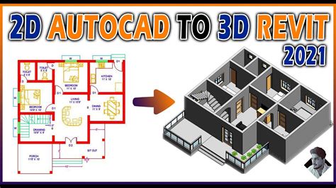 2d Autocad Drawing To 3d Revit Model Tutorial 2021 Version