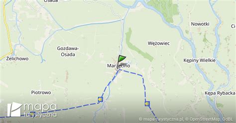 Marzęcino mapa szlaków turystycznych mapa turystyczna pl