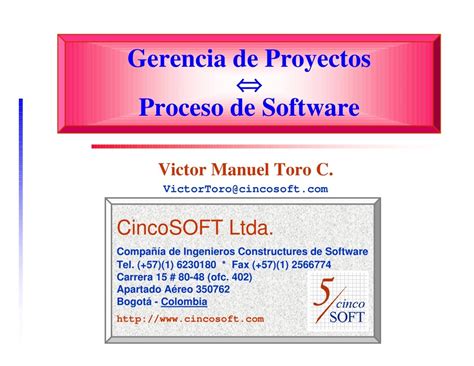 Pdf De Programación Gerencia De Proyectos Proceso De Software