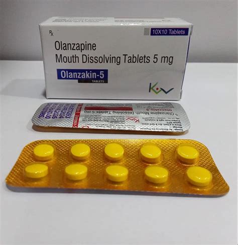 Olanzapine Mouth Dissolving Tablets 5 Mg At Rs 500 Box Zyprexa In