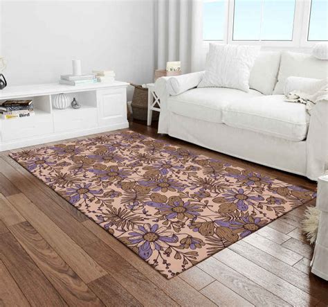 Tapis Vinyle Plantes Motif Floral Botanique