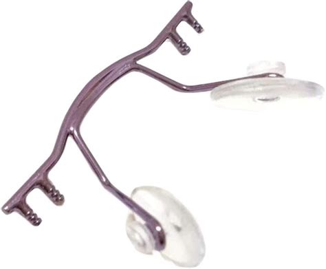 1 Piece Metal Eyeglasses Nose Bridge Replacement For Rimless Glasses Purple Uk