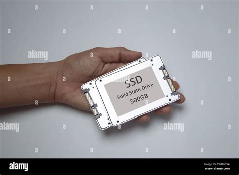 SSD Disk Drive Placed On White Background High Speed SSD SSD Sata