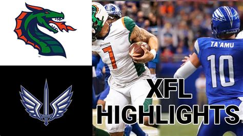 Seattle Dragons Vs St Louis Battlehawks Full Game Highlights Xfl Week