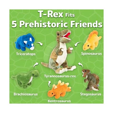 PREXTEX Set de Peluches Dinosaure T Rex de 15 Inches 38 Centimètres