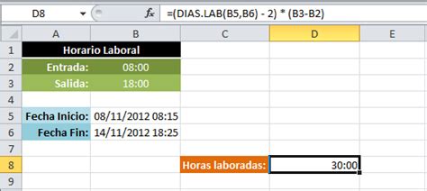 Calcular Horas Trabajadas Entre Dos Fechas En Excel Excel Total