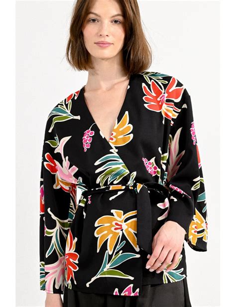 Printed Kimono Jacket Molly Bracken E Shop