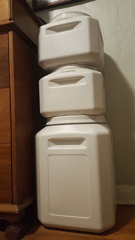 50 Lb Stackable Airtight Container [55 Lbs Grain Storage Capacity] Homebrew Finds