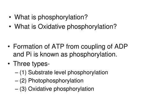 Ppt Oxidative Phosphorylation And Electron Transport Chainetc Powerpoint Presentation Id