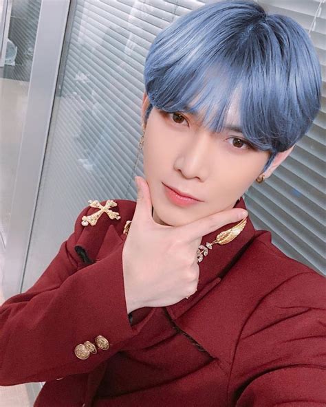 Ateez Kang Yeosang Blue Hair Edit