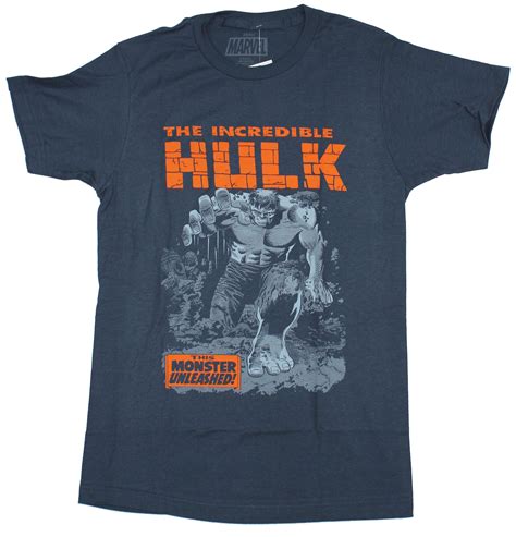 Hulk Marvel Comics Mens T Shirt Incredible This Monster Unleashed Br