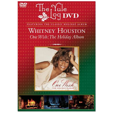 Whitney Houston One Wish The Holiday Album The Yule Log Dvd