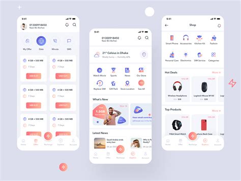 Telecom App Ux Ui Design By Nurency Digital On Dribbble