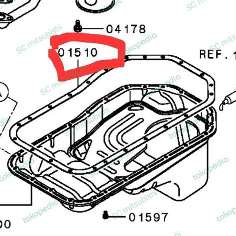 Jual Packing Paking Carter Karter Bak Oli Mesin Pajero Sport Triton