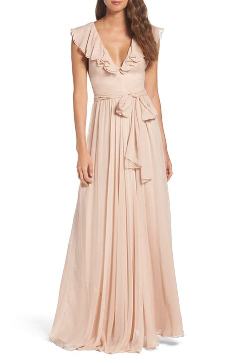 Jill Jill Stuart Ruffle Chiffon Gown Nordstrom