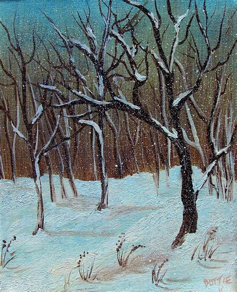 Winter Forest Painting at PaintingValley.com | Explore collection of ...