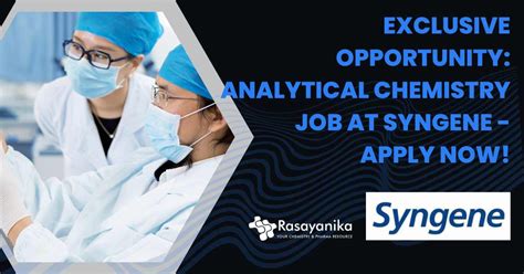 Syngene Analytical Chemistry Job Apply Online Now