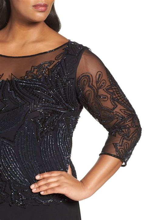 Product Image 4 Pisarro Nights Gown Plus Size Beaded Bodice Illusion