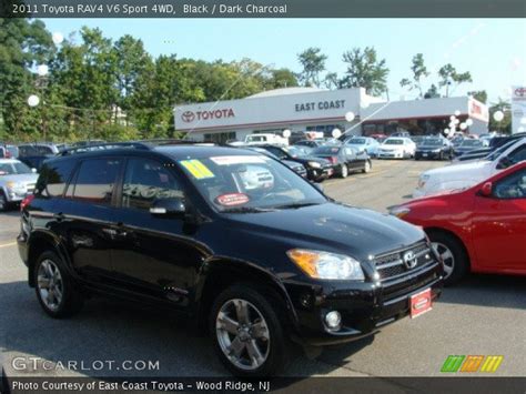 Black 2011 Toyota Rav4 V6 Sport 4wd Dark Charcoal Interior