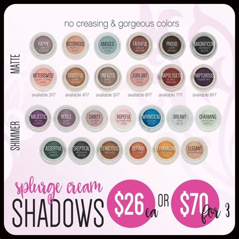 Younique S Splurge Cream Eyeshadows For Extravagant Lids Splurge Is A