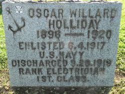 Oscar Willard Holliday M Morial Find A Grave