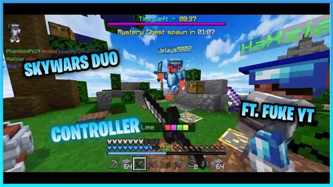 Hive Skywars Duo Ft Fuke Yt Controller Gameplay Minecraft Bedrock