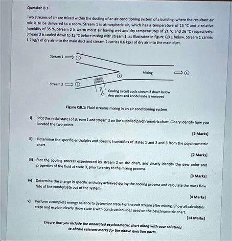 Solved Questlon B Two Streams Of Alr Are Mixed Within The Ducting Of