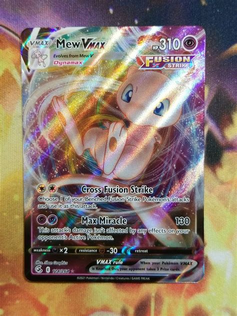 Mavin Mew Vmax Ultra Rare Near Mint Pokemon Sword