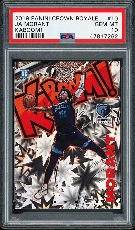 Panini Crowne Royale Kaboom Ja Morant Rookie Card Graded Psa