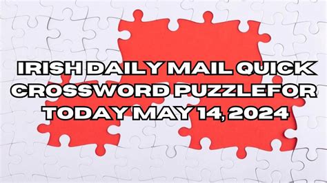 Move Around Nervously 6 Irish Daily Mail Quick Crossword Puzzle