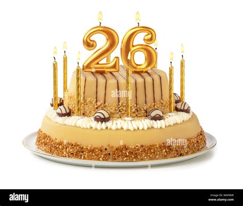 Birthday Cake With 26 Candles - Birthday Messages