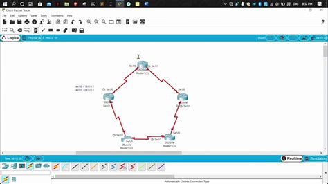 RING TOPOLOGY CONNECTIONS CISCO PACKET TRACER YouTube