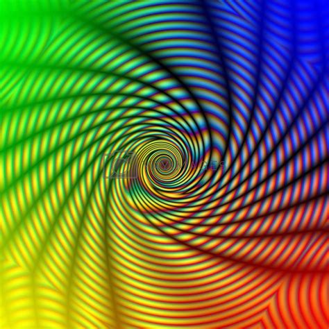 Abstract Rainbow Concentric Spiral By Marinini Vectors And Illustrations