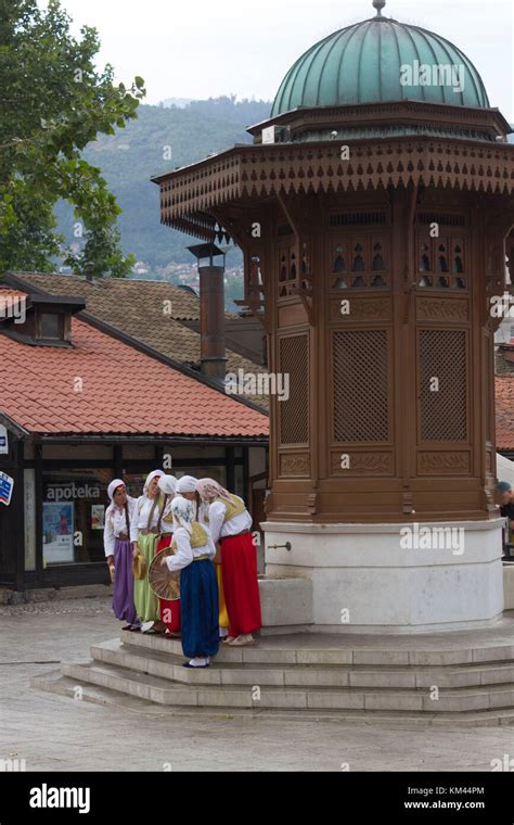 Sarajevo Bosnia And Herzegovina August Women Wearing