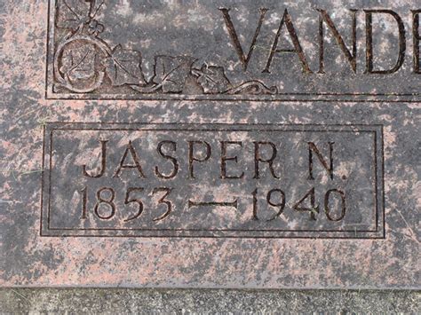 Jasper N Vanderpool 1853 1940 Mémorial Find a Grave