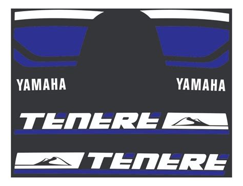 Kit Adesivos Moto Yamaha Tenere 250 2018 Preta Ca 16689 Mercado Livre