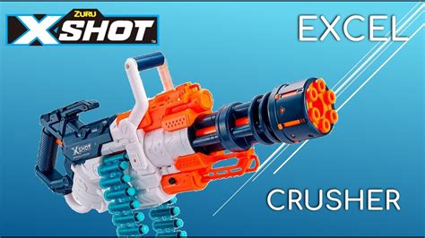 [review] Zuru X Shot Crusher One Fun Gatling Gun Youtube