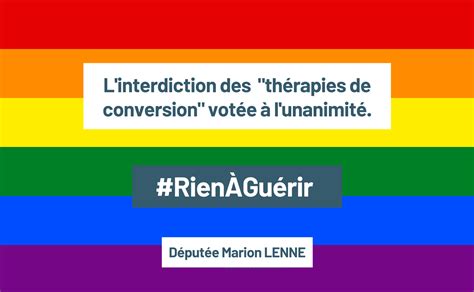 Linterdiction des thérapies de conversion votée à lunanimité