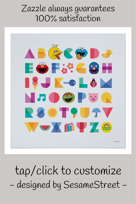 Sesame Street Alphabet Poster | Zazzle