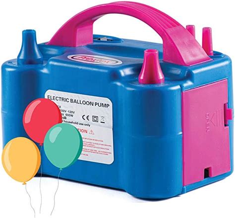 Prextex Balloons Electric Pump Inflate Blue 110v 600w Portable Pump