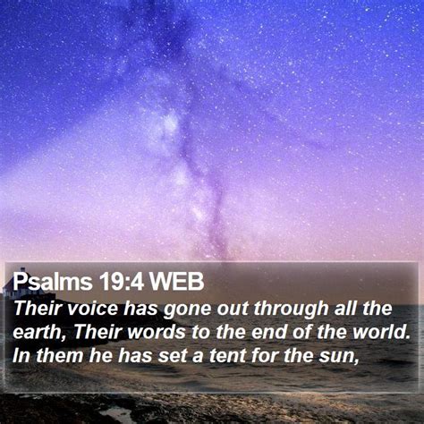 Psalms Web Their Voice Has Gone Out Through All The Earth